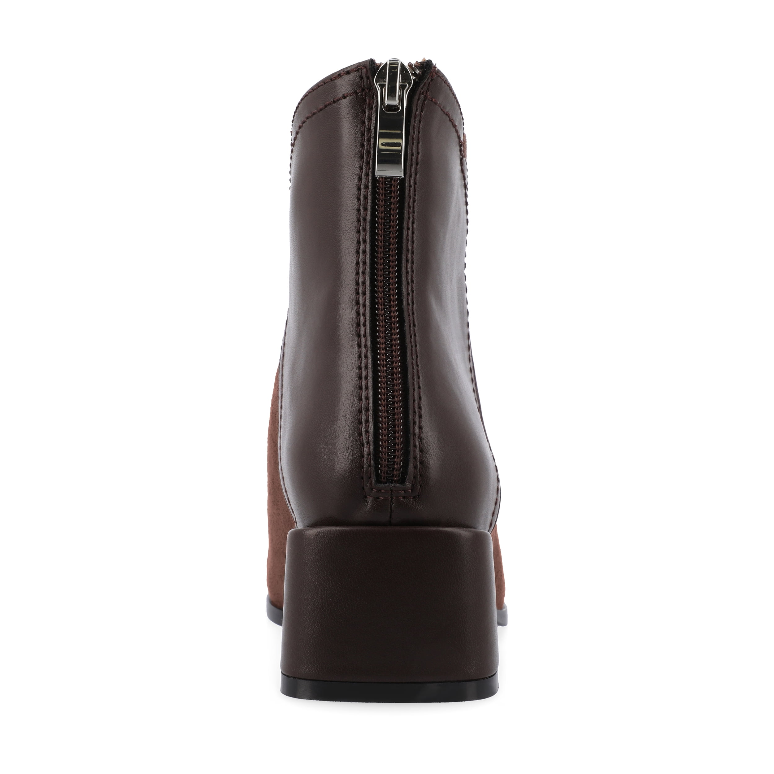 Journee Womens Consuello Two Tone Pointed Toe Booties, Widths Available