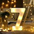 thumbnail image 2 of Alphabet LED Digital Lights Light Up White Digital Standing Hanging 0-9, 2 of 2