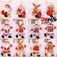 thumbnail image 2 of Colgante de muñeco de tela de peluche para árbol de Navidad, adorno de alce, Papá Noel, muñeco de nieve, decoración colgante para el hogar, cocina, decoración de pared navideña, 2 of 5