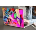 thumbnail image 1 of KSK KAISHEK Hard Shell Case Compatible MacBook Pro 14 inchs( Touch ID, 2021 - 2023) + Black Keyboard Cover Model A2779 M2 & A2442 M1, Type C Pink series 0902, 1 of 5