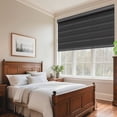 thumbnail image 5 of MYshade Cordless Zebra Blinds Black-29"W*50"H Pull Down Roller Window Shades Double Layer Light Control Free Stop Window Shades Day and Night Blinds Easy Installation for Home, 5 of 8