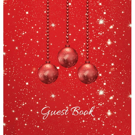 Christmas Party Guest Book Hardcover Party Guest Book Birthday Guest Comments Book House Guest Book Seasonal Party Guest Book Special Events