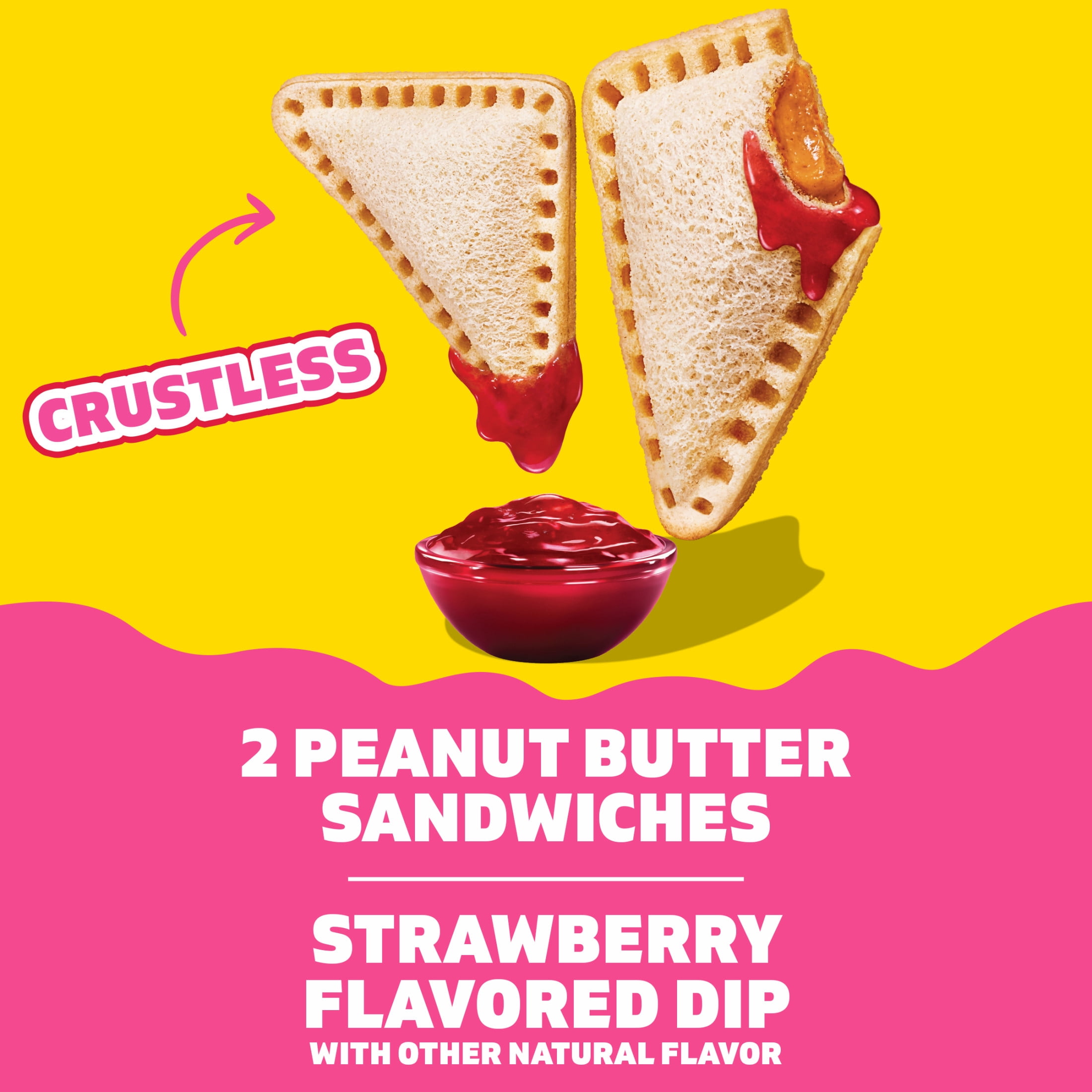 Lunchables PB&J Peanut Butter Sandwich & Strawberry Flavored Dip, 2.27 oz Pack