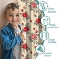 thumbnail image 3 of Pioneer Flower Floral Print Pattern Teens Curtains,Teens Insulated Curtains Set Of 2,Bedroom Essentials,Toddler Room Decor 52"x63", 3 of 5