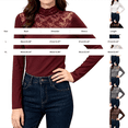 thumbnail image 4 of Breezora Womens Long Sleeve Thermal Tops Stand Neck Warm Fleece Turtleneck Undershirt For Autumn Winter Elegant, 4 of 6