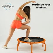 JumpSport 350 PRO Fitness Trampoline, Cardio Workout Equipment, 39 Inch, Orange