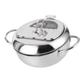 thumbnail image 2 of Compact Japanese-Style Stainless Steel Fryer with Built-In Thermometer, 24cm, Ideal for Induction Cooktops, 2 of 6
