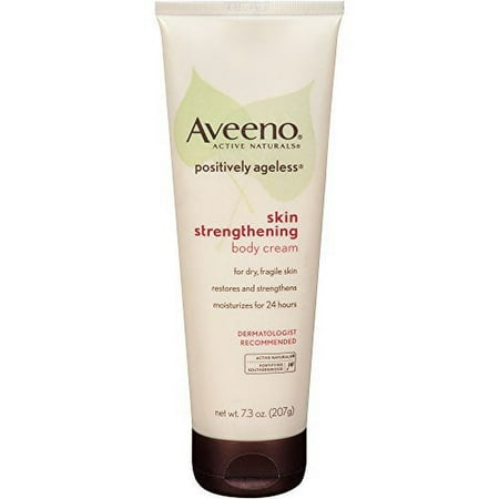 4 Pack - AVEENO Active Naturals Positively Ageless Skin Body Cream 7.30 oz Each
