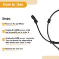 thumbnail image 7 of Unique Bargains ABS Wheel Speed Sensor Rear Left Right ABS Sensor Anti-lock Braking System Sensor No.8200539276 for Renault LAGUNA II Grandtour KG0 2006-2007, 7 of 7