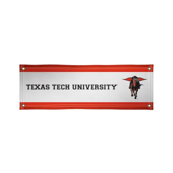 Victory VIC-810022TTU-001-IFS Texas Tech Red Raiders Bannière Vinyle NCAA, 2 x 6 Pi.