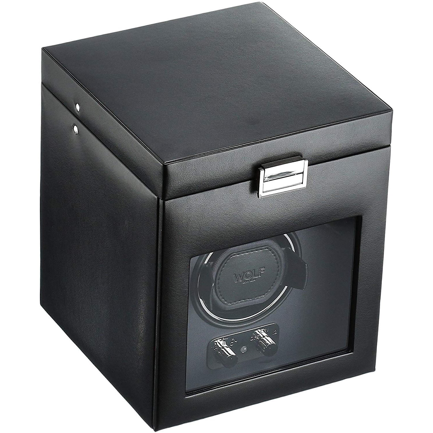 Wolf Heritage Single Watch Winder with Storage