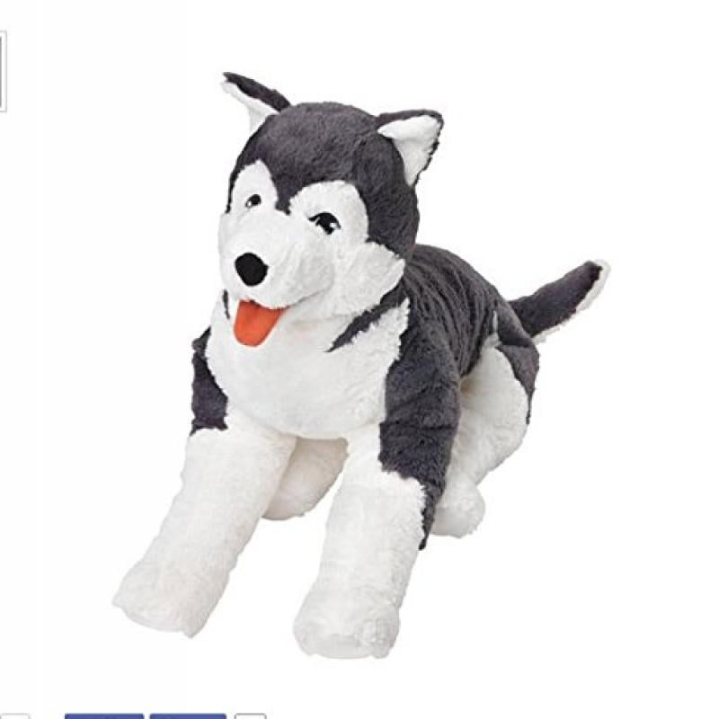 Ikea Livlig Soft Toy Husky Dog Siberian Stuffed Alaskan Malamute Eskimo