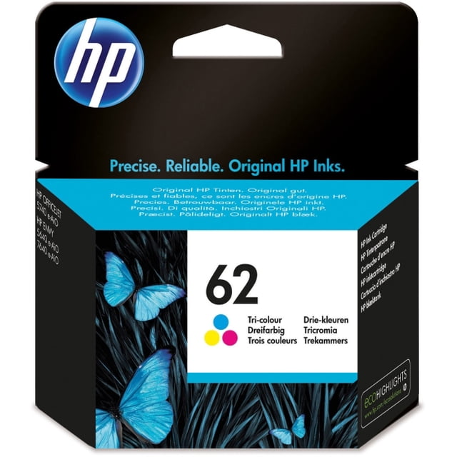 HP 62 Tri-color Ink Cartridge HP C2P06ANHP