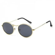 Small Oval Sunglasses Women Men Vintage Brand Designer Sun Glasses Metal Frame UV400 gafas de sol