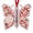 Candy Cane Peppermint, variant on Christmas Cash Gift Butterfly Ornament, Acrylic Money Holder for Rolled Bills, Candy Cane Peppermint Holiday Tree Hanging Decoration for Family Gift Giving, 5.12 x 4.33 Inch