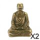 thumbnail image 1 of estatua de buda,accesorios de decoración del hogar feng shui buda,figura estatua adornos artesanías escritorio antiguo,figuritas de cobre sólido miniaturas hogar,buda sentado de latón, 1 of 7
