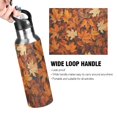 thumbnail image 4 of Yayeee 20oz Insulated Water Bottle Double Wall Stainless Steel with Flip Straw Lid, Fall Pattern, 4 of 7
