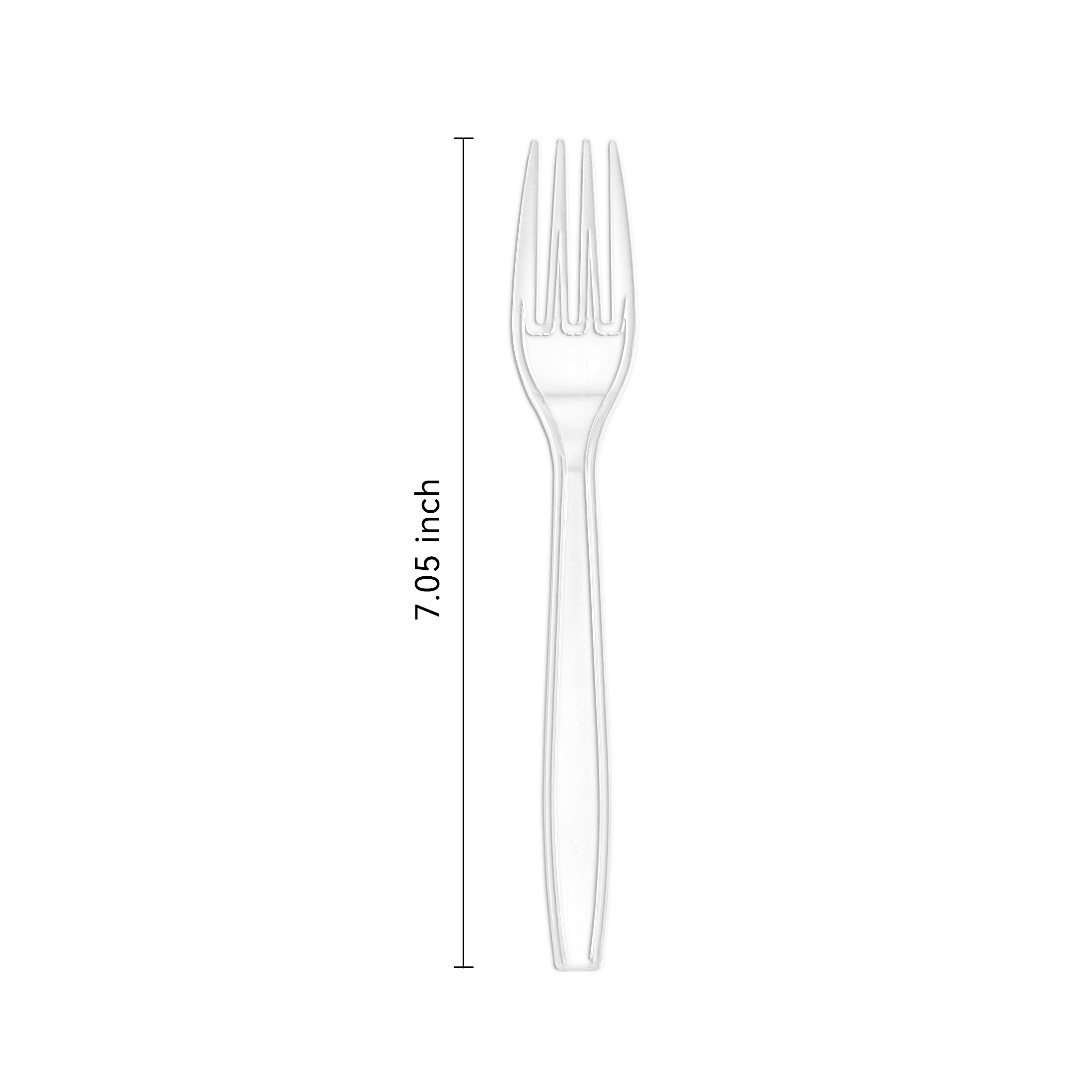 Family Essentials Everyday Clear Forks 100ct