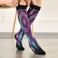 thumbnail image 5 of Coolnut Dreamcatcher Feather Compression Socks Women Men Knee High Stockings for Sports, Running, Travel 1Pair Gift, 5 of 7