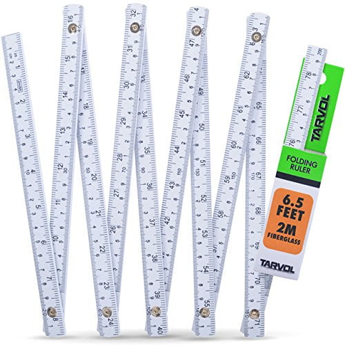 Folding Carpenters Ruler (6.5 FOOT FOLDABLE DESIGN) Lightweight and