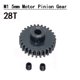 thumbnail image 1 of Engranajes de Motor M1 5mm Rc con tornillos M3 23t-34t piñón de Metal para camión Buggy 1/8 Rc JShteea libre de BPA, 1 of 8