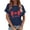 A-Navy3, variant on Women's Distressed Canada Flag T Shirt Short Sleeve Crew Neck Pullover Tee Soft Patriotic Casual Tees