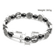 thumbnail image 3 of Pulsera San Benito Rosario Con Cuentas De Hematita Xtellar plateado, 3 of 4