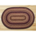thumbnail image 1 of Earth Rugs 13-371 Oval Shaped Rug- Black Cherry- Chocolate and Cream, 1 of 1