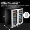 thumbnail image 5 of Whynter BWB-3388FDS/BWB-3388FDSa 30″ Built-In French Door Dual Zone 33 Bottle Wine Refrigerator 112 Can Beverage Center, 5 of 14