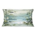 thumbnail image 3 of Designart "Zen Essence Of Tropical Bamboo" Tropical Throw Pillow - Traditional Pillow For Couch - Insert And Pillows Covers For Living Room Decor, 3 of 5