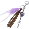 thumbnail image 1 of 'amethyst Keyring Tassel Reiki Mst Keychains, 1 of 5