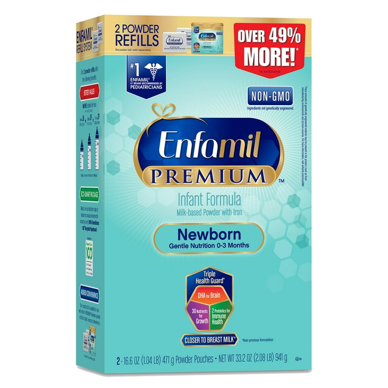 Enfamil PREMIUM GMO Free Powder Baby Formula 88 oz Tub 4