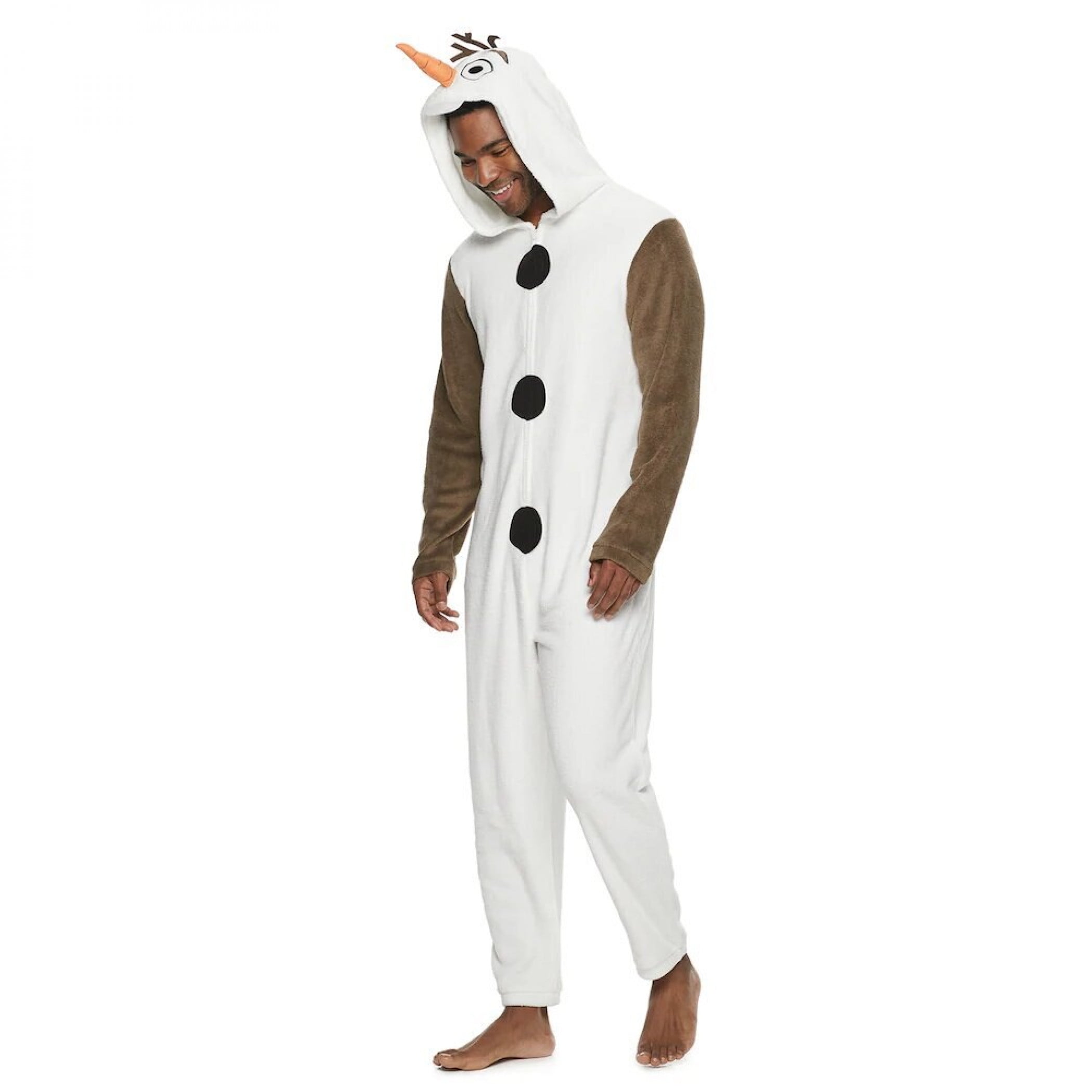 speling Lil Voorzichtig Frozen's Olaf Costume White Plush Union Suit-Small - Walmart.com