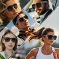 thumbnail image 5 of 2025 Wireless Smart Glasses with Touch Control, Built-in Mic, HD Audio, Wireless & Rechargeable for Office, Outdoor, Sports, Driving, 5 of 6