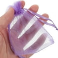 thumbnail image 4 of RENACLIPY Valentine's Day Candy Bags Organza Purple 50pcs, 4 of 5