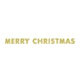thumbnail image 1 of 9ft Gold Glitter Merry Christmas Banner, 1 of 2