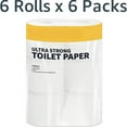 thumbnail image 3 of 2-Ply White Ultra Strong Toilet Paper, Septic , 286 Sheets per Roll - 36 Rolls, 3 of 5
