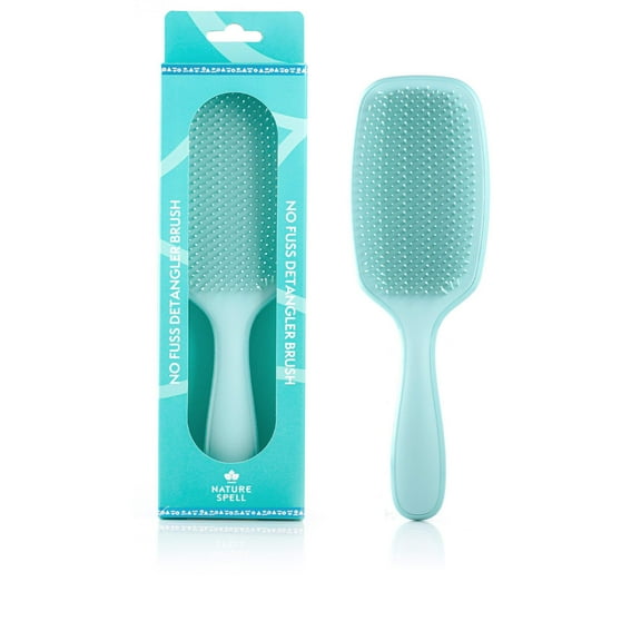No Fuss Detangler Brush - Glossy Turquoise