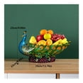 thumbnail image 2 of Plato de fruta de pavo real, frutero, cesta de fruta creativa de moda, aperitivos, plato de fruta seca, adornos de decoración de escritorio, 2 of 9