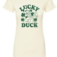 thumbnail image 3 of Disney - Donald Duck Lucky Duck - Juniors Fitted Graphic T-Shirt, 3 of 5