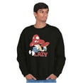 thumbnail image 5 of The Smurfs Cartoon Lazy Mushroom Nap Sweatshirt for Men or Women Brisco Brands S, 5 of 6