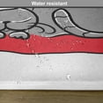 thumbnail image 6 of Ambesonne Christmas Place Mats Set of 4, Cat with Santa Hat, Standard Size, White Red Grey, 6 of 6