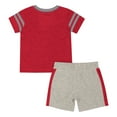 thumbnail image 2 of Infant-Colosseum  Heather Scarlet Ohio State Buckeyes T-Shirt & Shorts Set, 2 of 2
