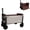 Beige Brown, variant on 3-in-1 Convertible Folding Wagon Cart with Bench Seat and Storage, Heavy Duty Collapsible Utility Cart with All-Terrain Wheels, Lightweight Shopping Cart for Camping, Beach, Garden, Purple and Gray