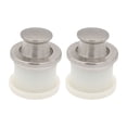 thumbnail image 1 of Poignée de Meuble en Alliage de Zinc Blanc 2 Pcs 1.3X1.1in, 1 of 6