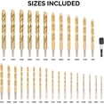 thumbnail image 2 of Titanium Drill Bit Set Hex Shank Quick Change 30 Piece, 2 of 4