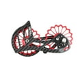 thumbnail image 3 of Oversized Ceramic Bearing Rustproof Pulley Rear Derailleur Cage Wear-resistant Hub Guide Wheel Kit Bike Accessories Outdoor Black/Red SD1, 3 of 7