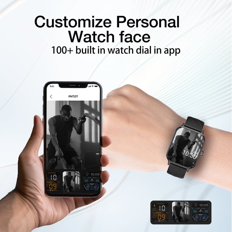 BlitzWolf Smart Watch for Android, IP67 Waterproof Fitness Watch