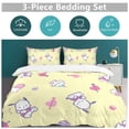 thumbnail image 7 of Pochacco Duvet Cover Set 3-Piece Bedding Set Soft Warm And Comfortable Soft Bed Set with 1 Duvet Cover And 2 Pillowcases for Bedroom All Season 79"x90", 7 of 7