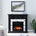 thumbnail image 5 of SEI Electric Fireplace with Marble Surround - Touch Screen & Realistic Flames-Color:Black, 5 of 6